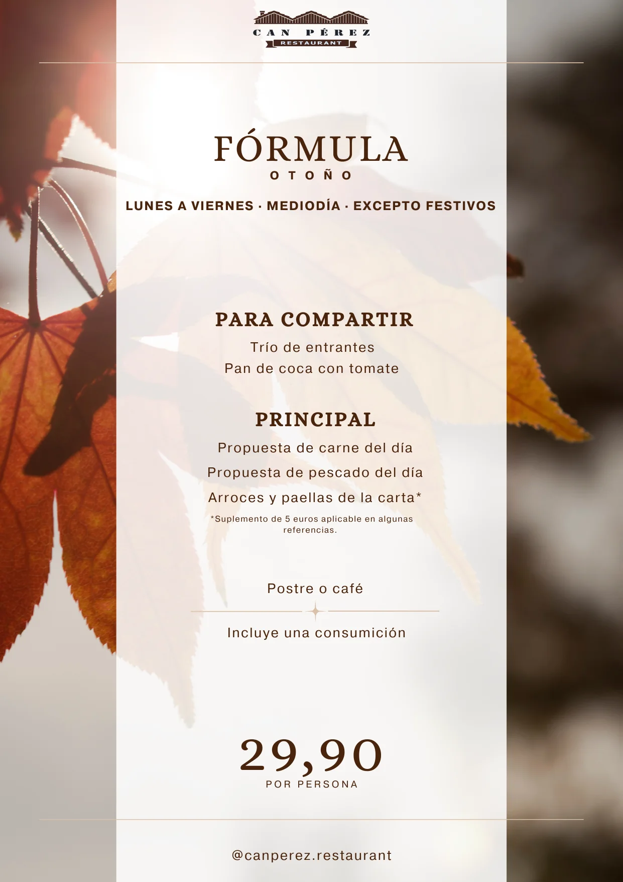 Fórmula de Temporada de Can Pérez